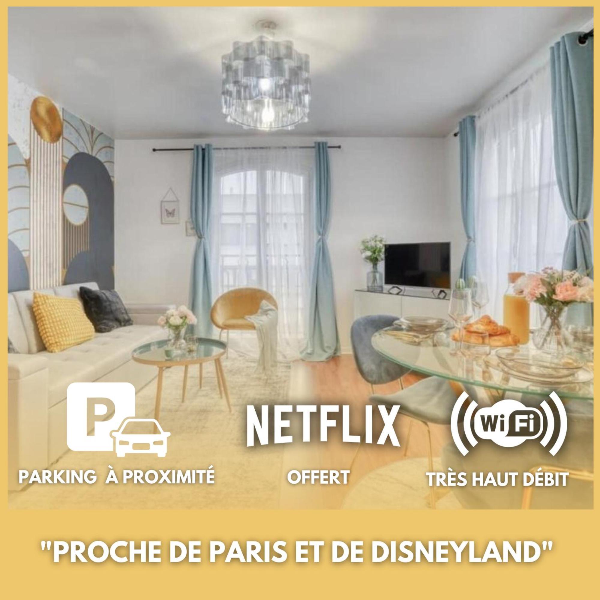 L'Elegant Chic-T2-Paris-Disneyland Jo Paris 2024 Noisy-le-Grand Ngoại thất bức ảnh